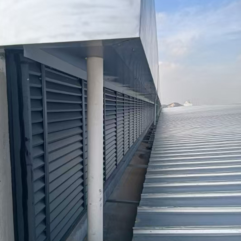 Fixed aluminum louvers (optional rainproof/non-rainproof)